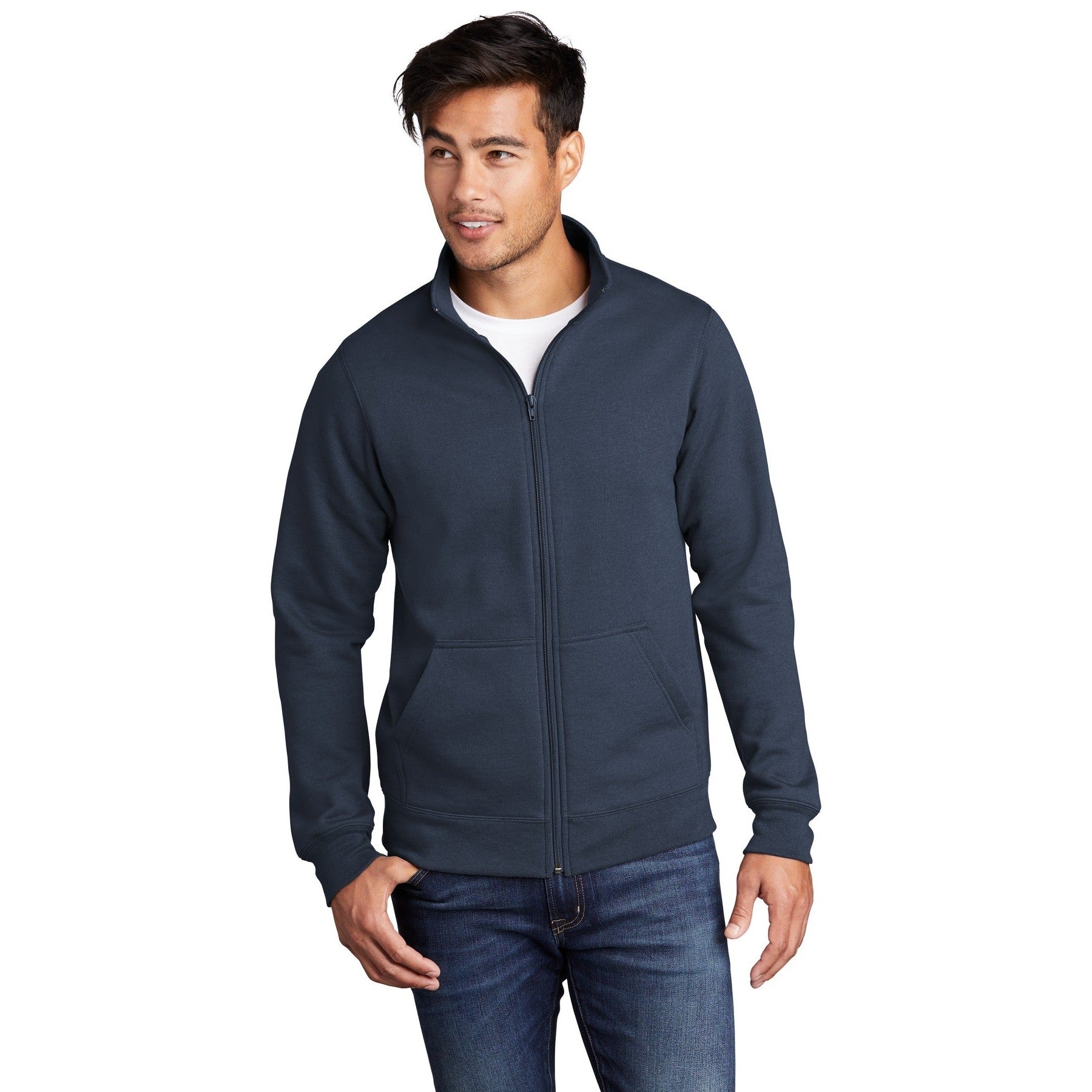 Port & Company-Port & Company ® Core Fleece Cadet Full-Zip Sweatshirt PC78FZ-MedTech-6